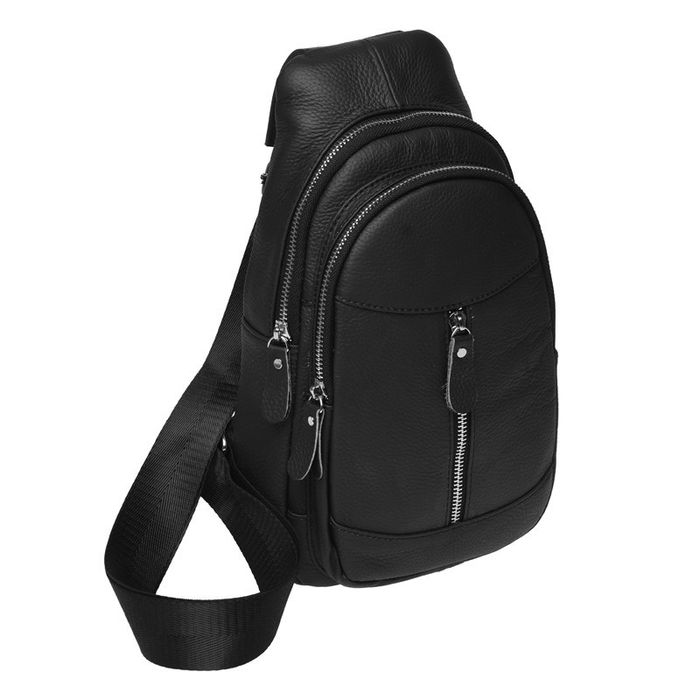 Мужской кожаный рюкзак Borsa Leather K1318-black купить недорого в Ты Купи