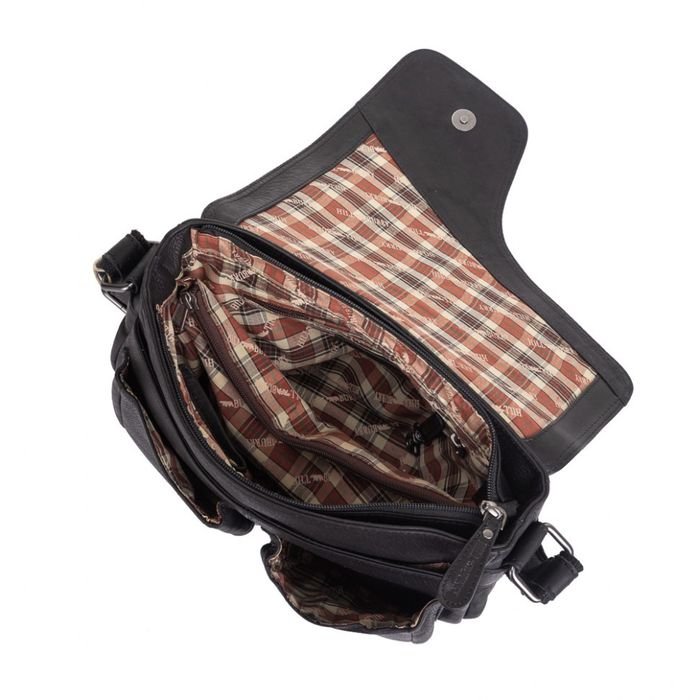 Мужская кожаная сумка через плечо HILL BURRY HB3062 купить недорого в Ты Купи