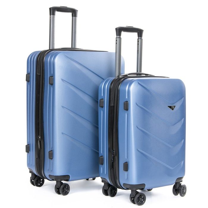 Комплект чемоданов 2/1 ABS-пластик PODIUM 8340 blue змейка 32069 купить недорого в Ты Купи