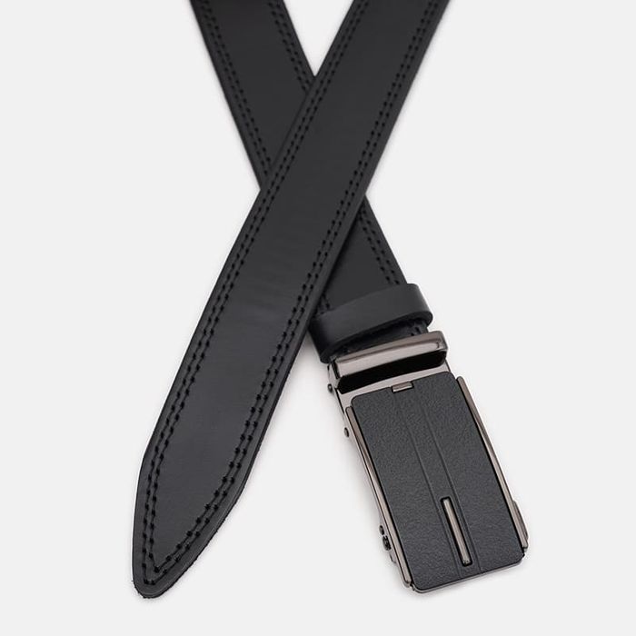 Мужской кожаный ремень Borsa Leather 115v1genav25-black купить недорого в Ты Купи