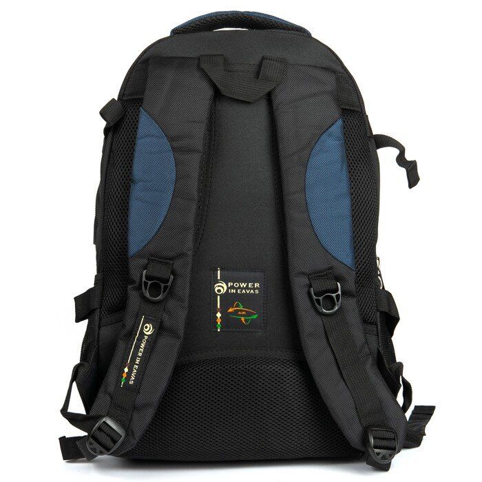 Міський рюкзак для ноутбука з USB Power In Eavas 9606 black-blue купити недорого в Ти Купи