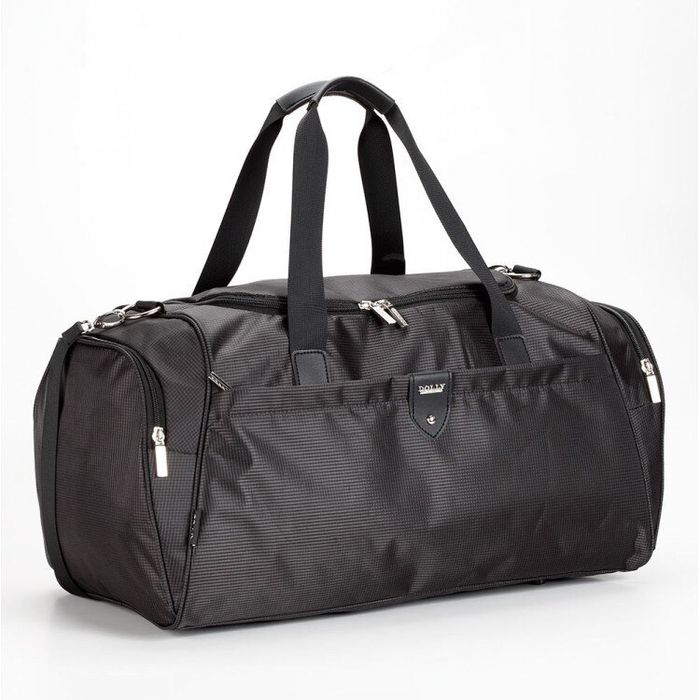 Дорожньо-спортивна сумка Dolly 788 чорна купити недорого в Ти Купи