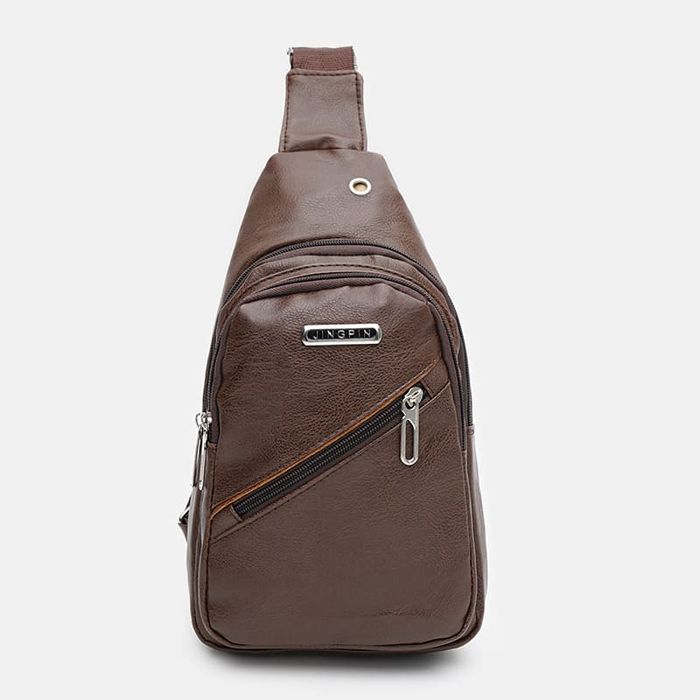 Чоловічий рюкзак через плече Monsen C1921br-brown купити недорого в Ти Купи