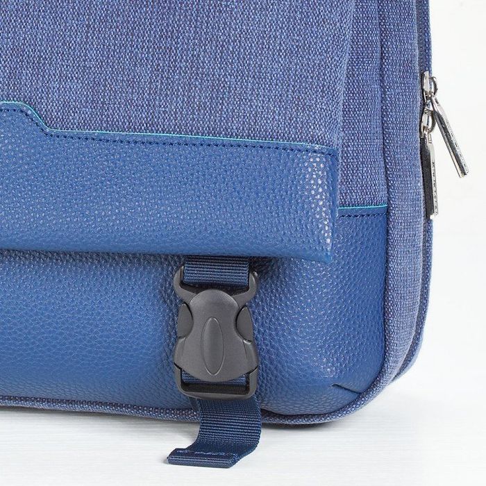 Молодіжна сумка через плече з тканини Dolly 642 синя купити недорого в Ти Купи