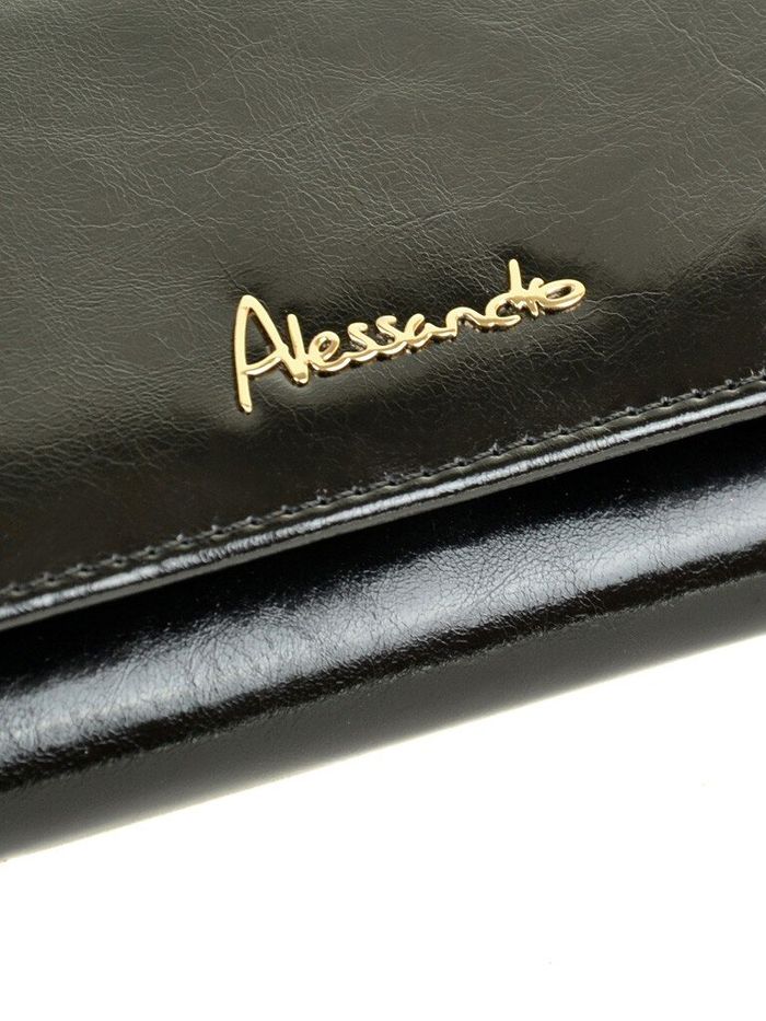 Шкіряний гаманець Canarie ALESSANDRO PAOLI W501 black купити недорого в Ти Купи