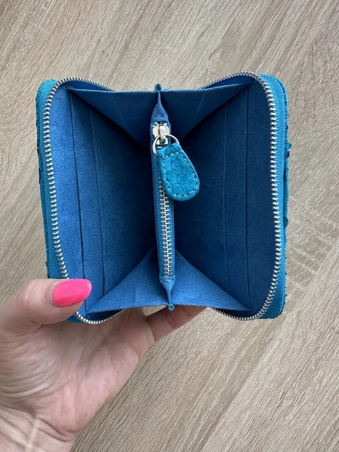 Кошелек из натуральной кожи питона Ekzotic Leather snw02_4 купить недорого в Ты Купи