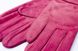 Малинові жіночі рукавички з натуральної замші Shust Gloves