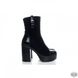 Женские черные замшевые ботинки Villomi 714-06