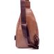 Мужская коричневая сумка слинг из PU-кожи 5050-1 br