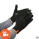S - Зимние перчатки для сенсорных гаджетов BAMBOO TOUCH SCREEN черно-зеленые