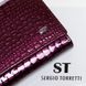 Шкіряний жіночий гаманець LR SERGIO TORRETTI W1-V-2 purple