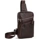 Кожаная коричневая сумка-слинг Vintage 14624