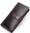 Мужской кошелёк из натуральной кожи Vintage 14912 Темно-коричневый