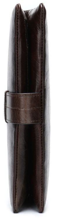 Чоловічий гаманець з натуральної шкіри Vintage 14912 Темно-коричневий купити недорого в Ти Купи