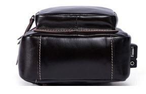 Чоловіча шкіряна сумка-слінг Vintage 14873 Коричневий купити недорого в Ти Купи