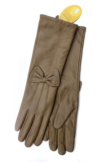 Женские кожаные длинные перчатки Shust Gloves 727 купить недорого в Ты Купи