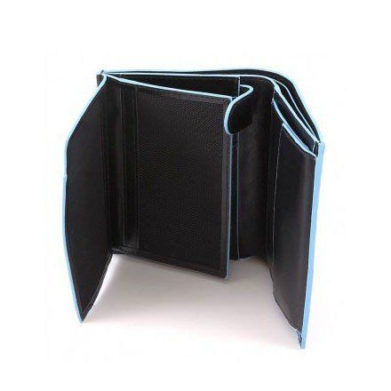 Черное кожаное мужское портмоне Piquadro Blue Square (PU1740B2_N) купить недорого в Ты Купи