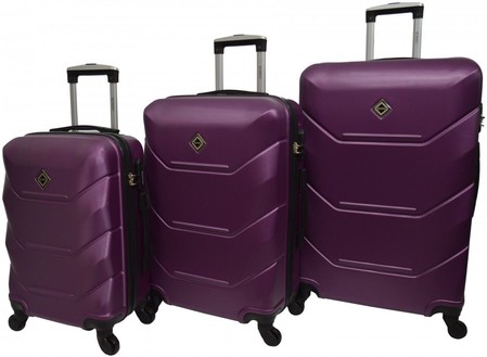 Набор из 3 чемоданов из ABS пластика Bonro Style 10500306 купить недорого в Ты Купи