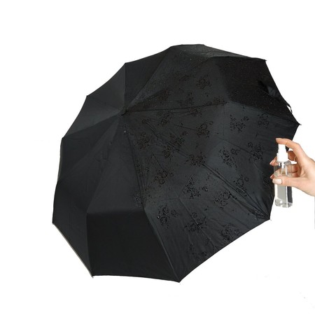 Женский зонт-полуавтомат Bellisimo Flower land 10 спиц Черный (461-4) купить недорого в Ты Купи