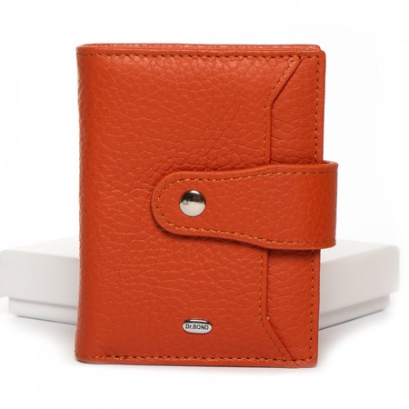 Женский кожаный кошелек Classik DR. BOND WN-23-15 orange купить недорого в Ты Купи