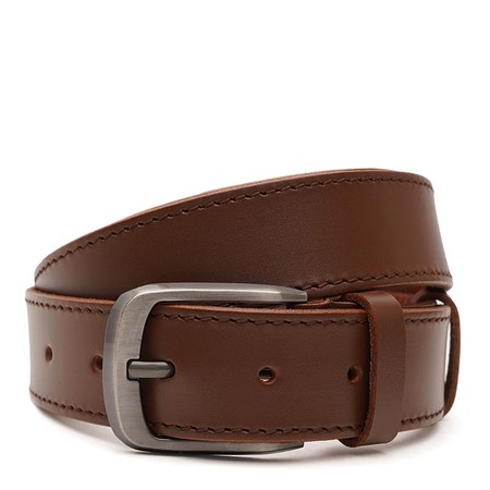 Мужской кожаный ремень Borsa Leather V1115FX08-brown купить недорого в Ты Купи