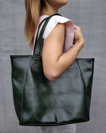 Женская сумка-шоппер (Sshopm_green_titan) купить недорого в Ты Купи