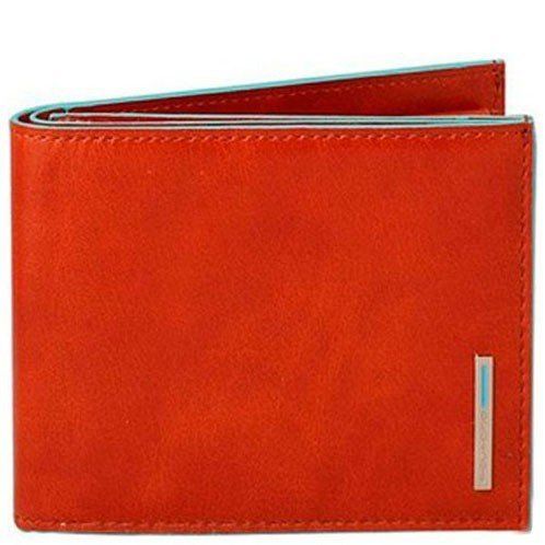Оранжевое кожаное мужское портмоне Piquadro Blue Square (PU1240B2_AR) купить недорого в Ты Купи