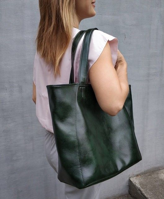 Женская сумка-шоппер (Sshopm_green_titan) купить недорого в Ты Купи