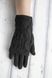 Женские зимние черные перчатки L