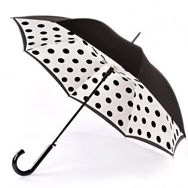 Жіноча парасолька-тростина напівавтомат Fulton Bloomsbury-2 L754 - Polkadot купити недорого в Ти Купи