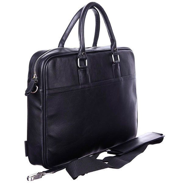 Мужская кожаная черная сумка Valenta ВМ703711 купить недорого в Ты Купи