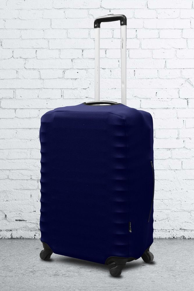 Защитный чехол для чемодана темно-синий Coverbag неопрен купить недорого в Ты Купи