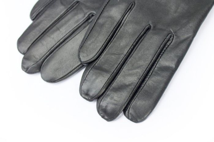Жіночі чорні рукавички зі шкіри ягняти Shust Gloves купити недорого в Ти Купи