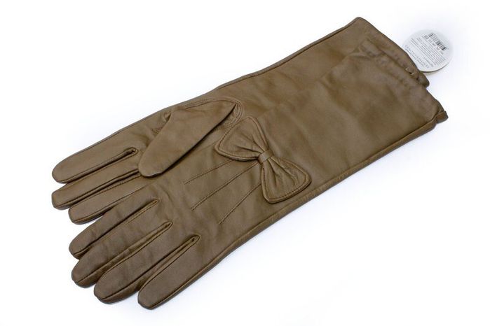 Жіночі шкіряні довгі рукавички Shust Gloves 727 купити недорого в Ти Купи