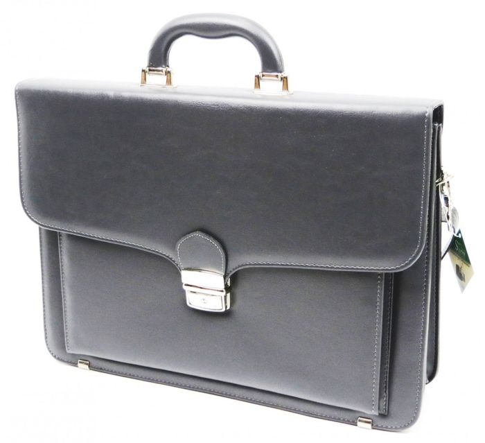Чоловічий екологічний шкірний портфель AMO SST07 сірий купити недорого в Ти Купи