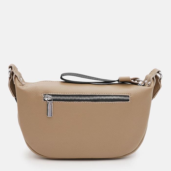 Жіноча шкіряна сумка Borsa Leather K12242be-beige купити недорого в Ти Купи