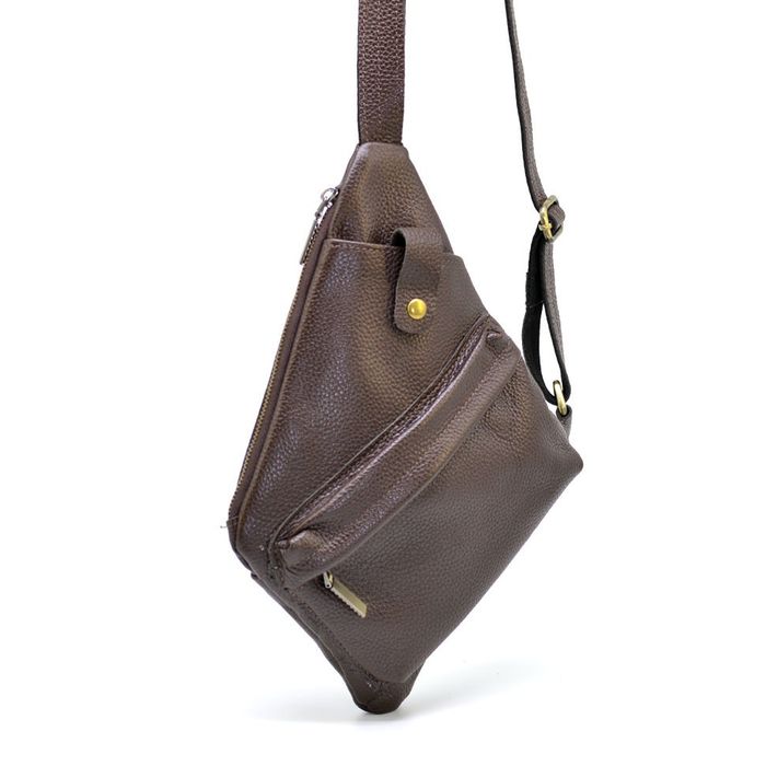 Кожаная мужская сумка-слинг TARWA FC-6501-3md купить недорого в Ты Купи