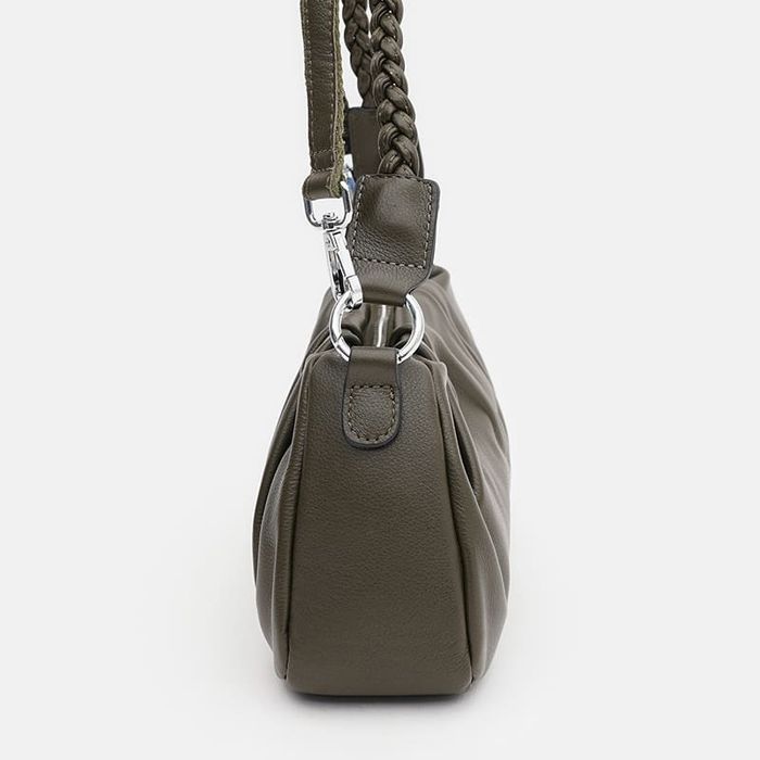 Жіноча шкіряна сумка Borsa Leather K15001gr-green купити недорого в Ти Купи
