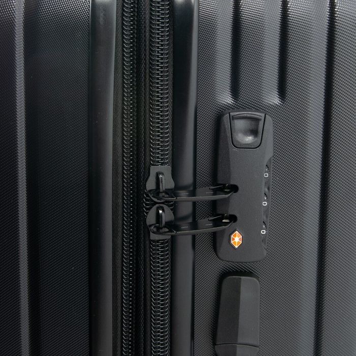 Комплект чемоданов 2/1 ABS-пластик PODIUM 8340 black змейка 32067 купить недорого в Ты Купи