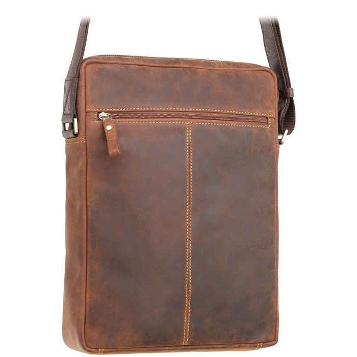 Чоловіча шкіряна коричнева сумка Visconti TC72 Vesper (Havana Tan) купити недорого в Ти Купи