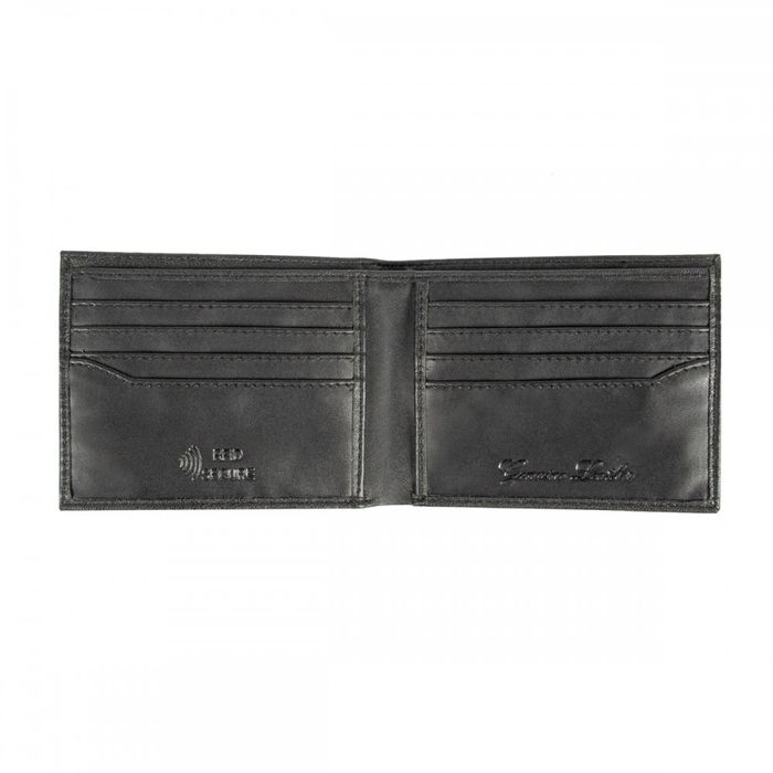 Англійський шкіряний чоловічий гаманець Ridgeback JBNC 35 Black (Чорний) купити недорого в Ти Купи
