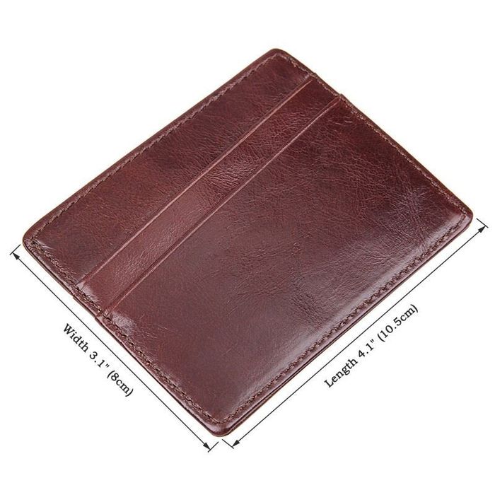 Шкіряна Кредитница з RFID захистом Vintage 14498 Темно-коричневий купити недорого в Ти Купи