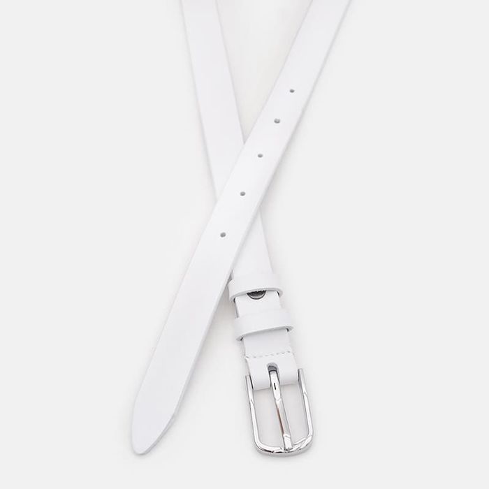 Женский кожаный ремень Borsa Leather 110v1genw69-white купить недорого в Ты Купи