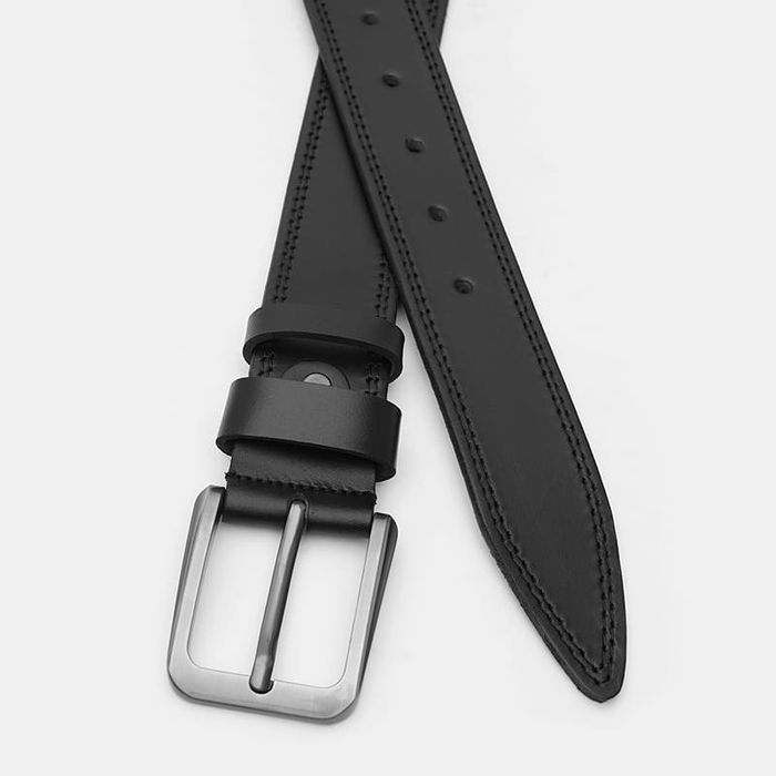 Мужской кожаный ремень Borsa Leather V1FX29-black купить недорого в Ты Купи