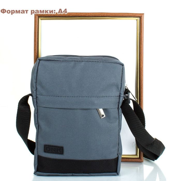 Чоловіча сіра сумка-планшет DNK LEATHER dnk-bag-724-7 купити недорого в Ти Купи