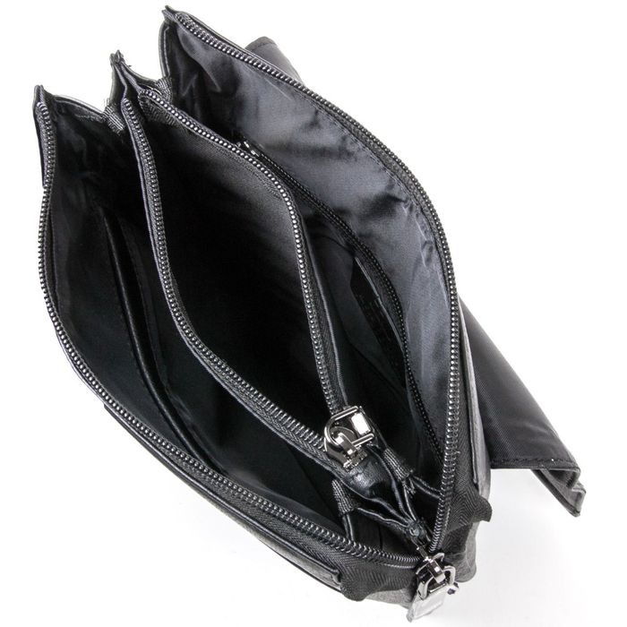 Мужская кожаная сумка через плечо BRETTON 5416-4 black купить недорого в Ты Купи