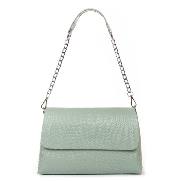 Женская кожаная сумка классическая ALEX RAI J009-1 blue-green купить недорого в Ты Купи