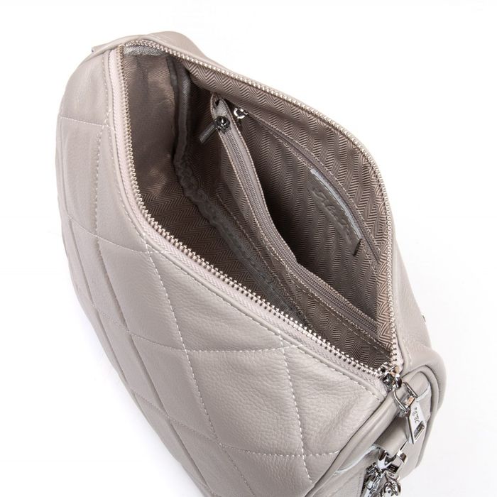 Жіноча шкіряна сумка класична ALEX RAI 2034-9 L-grey купити недорого в Ти Купи