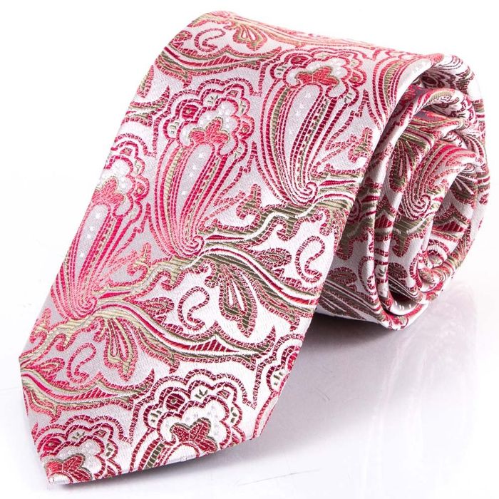 Краватка чоловіча червоний шовковий SCHONAU and HOUCKEN fareshs-18 купити недорого в Ти Купи