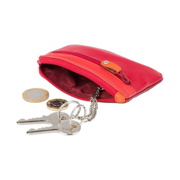 Кожаная ключница Visconti RB69 Geno (Red Multi) купить недорого в Ты Купи